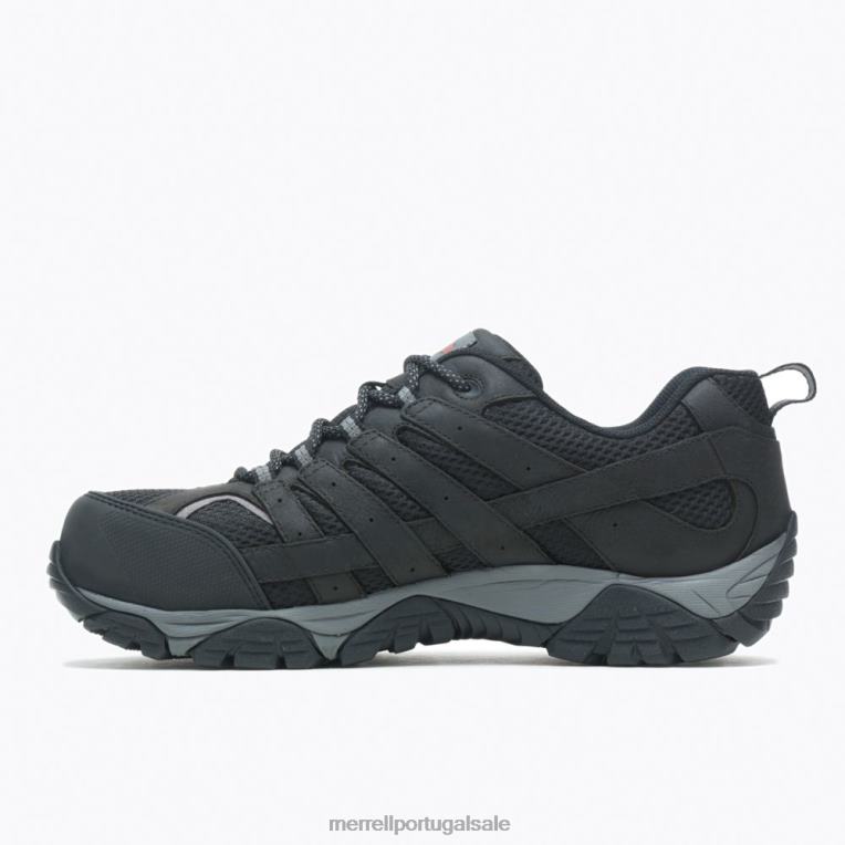 sapato de trabalho moab vertex vent comp toe (j36461) Merrell homens 4820N371 preto sapato