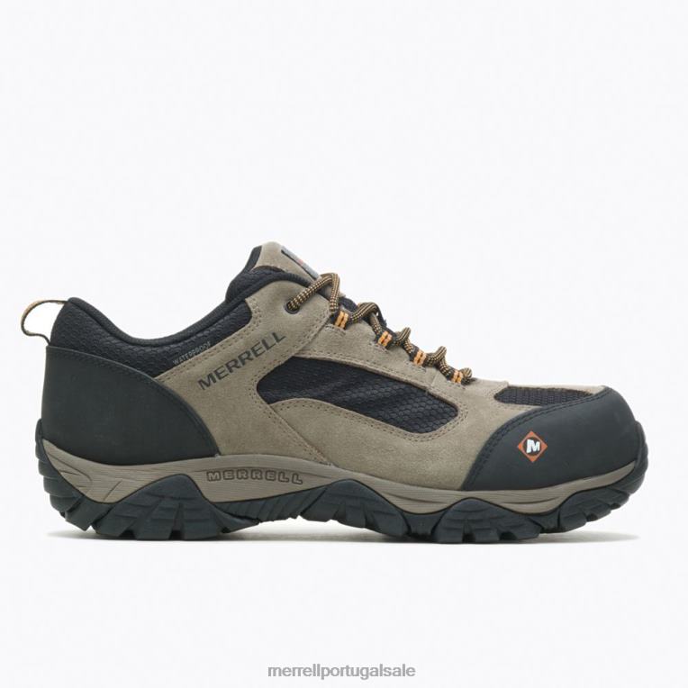 sapato de trabalho à prova d'água moab onset (j099505) Merrell homens 4820N385 noz sapato