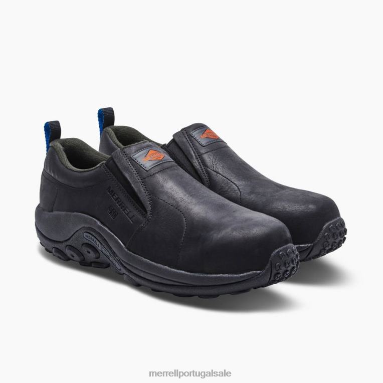 sapato de trabalho selva moc couro comp toe sd + largura larga (j099379w) Merrell homens 4820N453 preto sapato