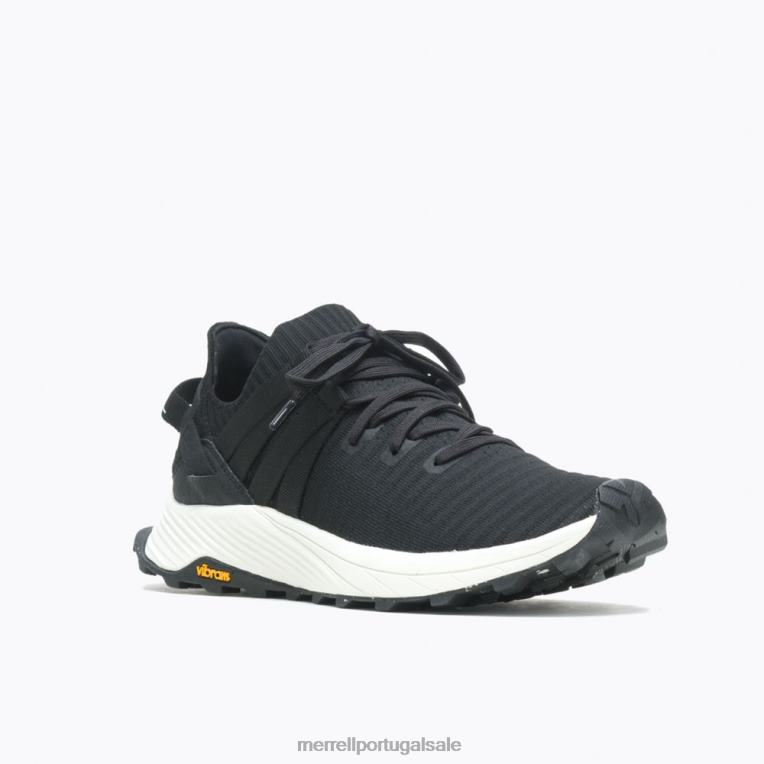 tênis de renda embarcado (j067295) Merrell homens 4820N66 Preto branco sapato