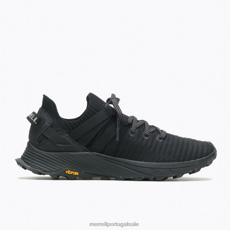 tênis de renda embarcado (j067303) Merrell homens 4820N65 preto sapato