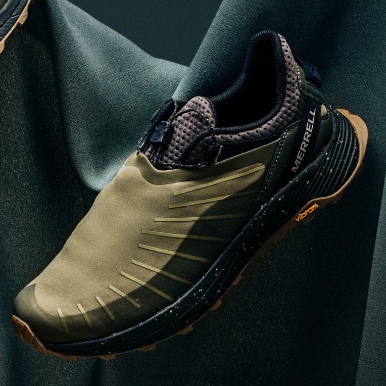 tênis embarcado com escudo de renda (j004327) Merrell homens 4820N49 Oliva sapato