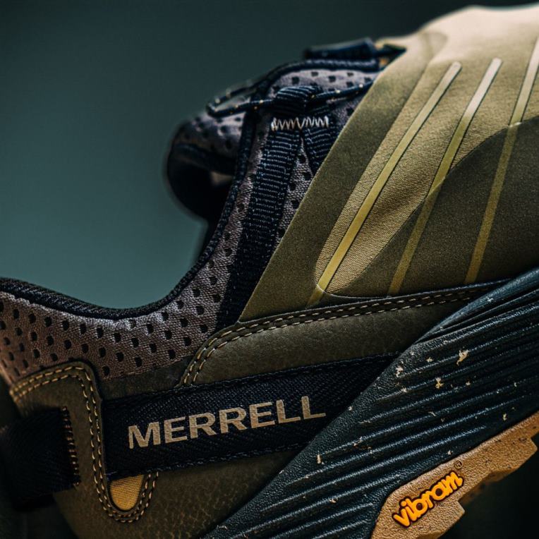 tênis embarcado com escudo de renda (j004327) Merrell homens 4820N49 Oliva sapato