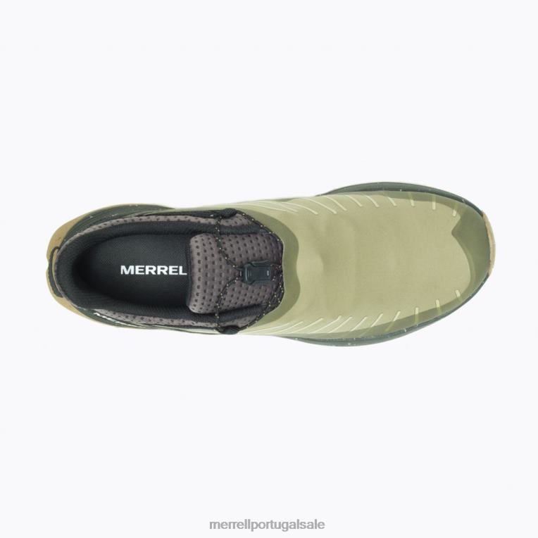 tênis embarcado com escudo de renda (j004327) Merrell homens 4820N49 Oliva sapato