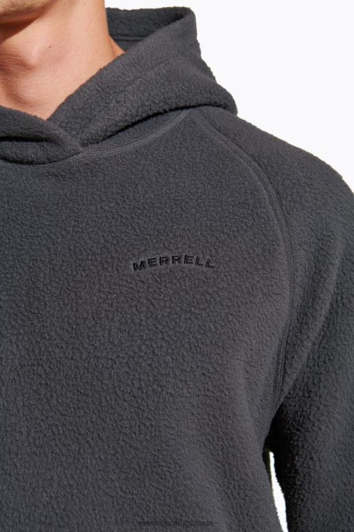 casaco com capuz sherpa (jmf26573-101) Merrell homens 4820N542 asfalto roupas