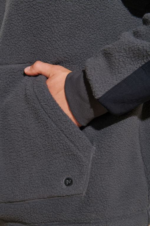 casaco com capuz sherpa (jmf26573-101) Merrell homens 4820N542 asfalto roupas