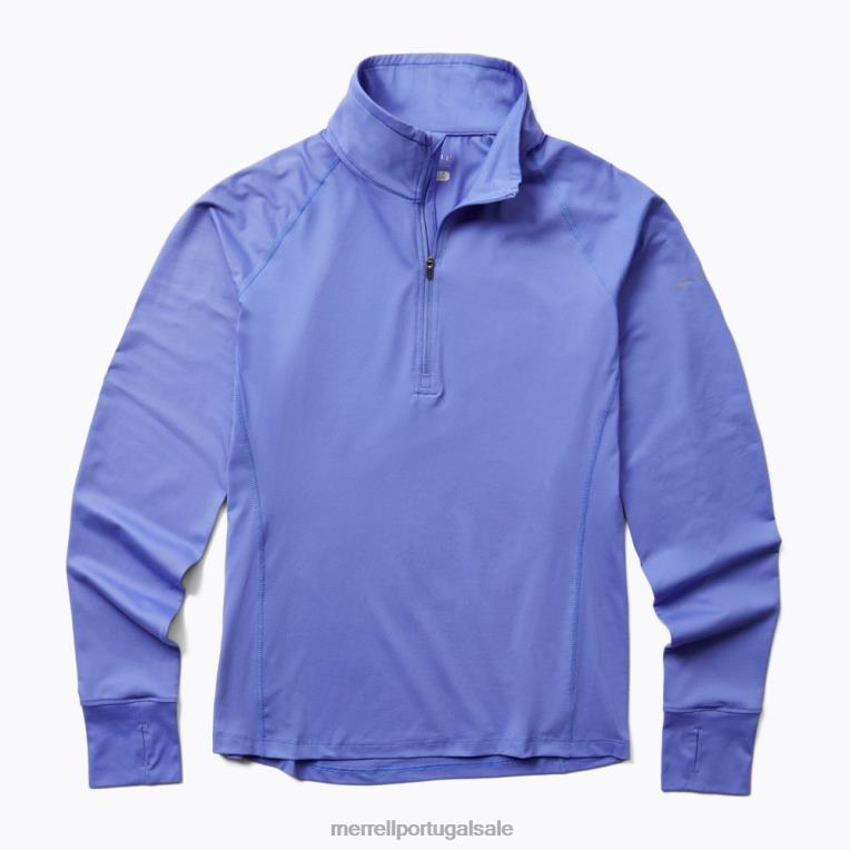 corrida em trilha 1/4 zip (jwf26557-423) Merrell homens 4820N1127 baja azul roupas