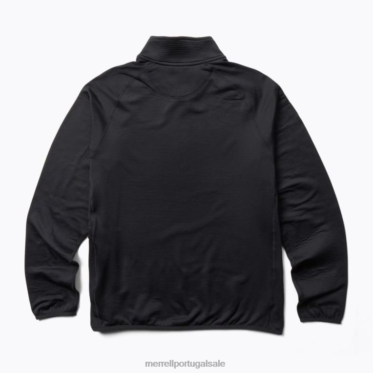 geotex 1/4 zip (jms26326-010) Merrell homens 4820N414 preto roupas