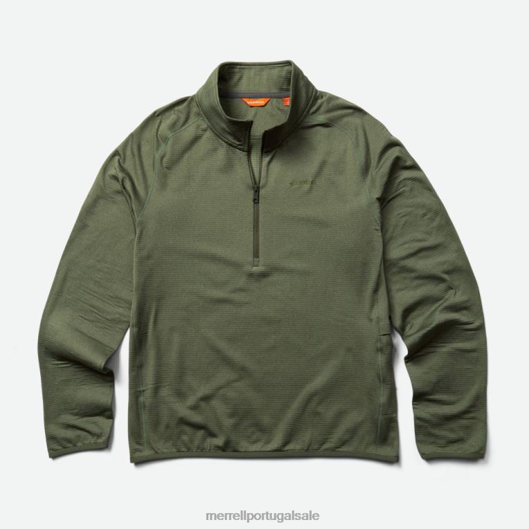 geotex 1/4 zip (jms26326-327) Merrell homens 4820N415 urze oliva empoeirada roupas