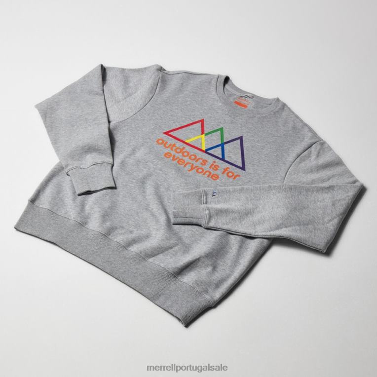 moletom ao ar livre é para todos (jms26875-050) Merrell homens 4820N748 urze cinza roupas