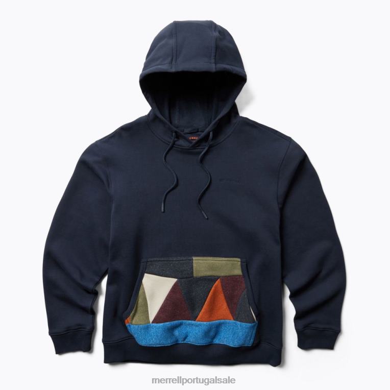 pulôver de sucata com capuz (jms26641-353) Merrell homens 4820N558 marinha roupas