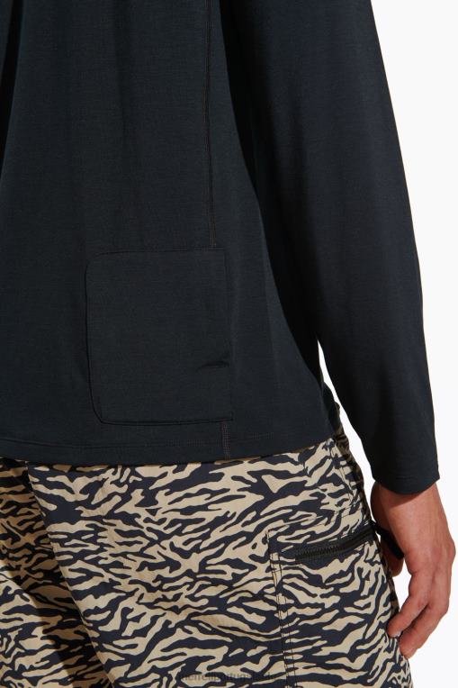 t-shirt de manga comprida todos os dias com tencel (jmf26597-010) Merrell homens 4820N336 preto roupas