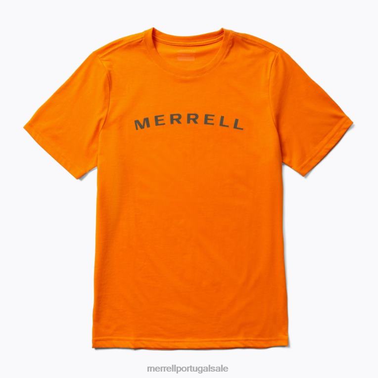 camiseta de manga curta com logomarca (jms26332-751) Merrell homens 4820N584 exuberância roupas