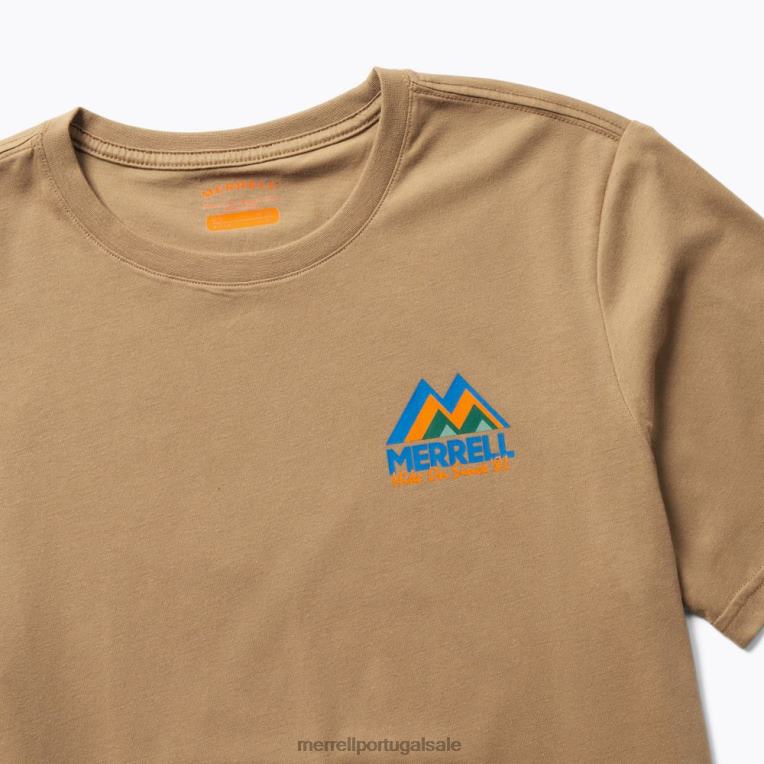 tee m-mountain (jmf26620-176) Merrell homens 4820N309 tonalidade sépia roupas