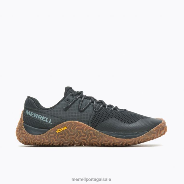 luva de trilha 7 (j067708) Merrell mulheres 4820N861 preto/goma sapato