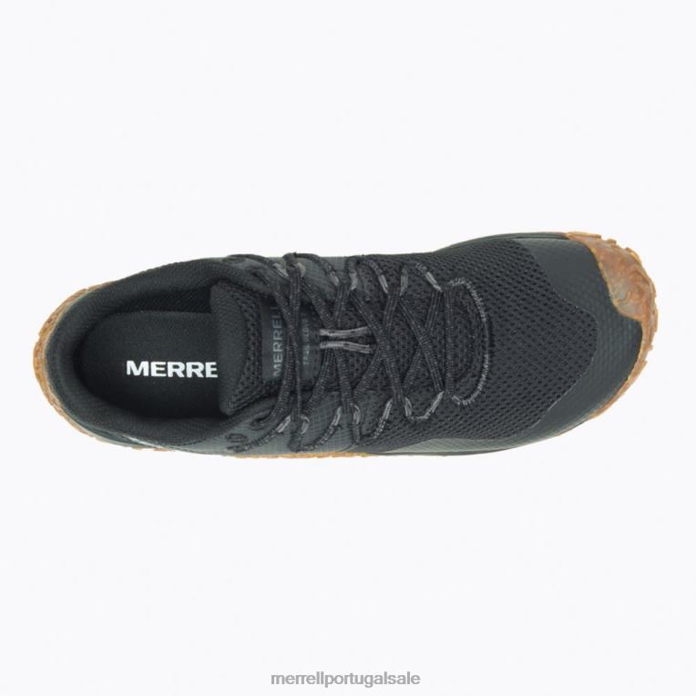 luva de trilha 7 (j067708) Merrell mulheres 4820N861 preto/goma sapato