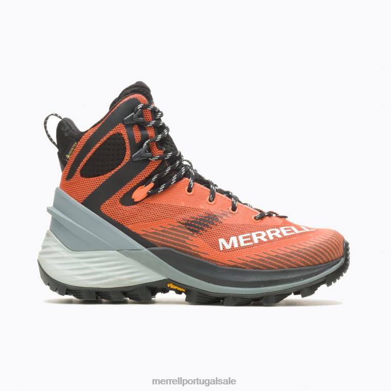 caminhante desonesto no meio de gore-tex (j037332) Merrell mulheres 4820N834 laranja sapato