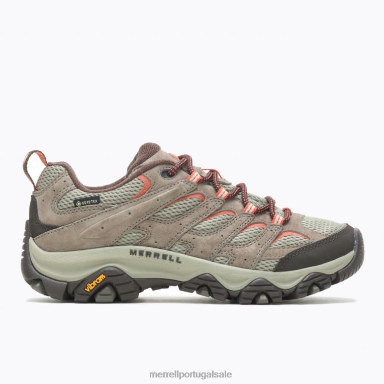 moab 3 gore-tex (j500230) Merrell mulheres 4820N886 Corda elástica sapato