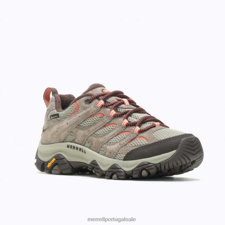 moab 3 gore-tex (j500230) Merrell mulheres 4820N886 Corda elástica sapato