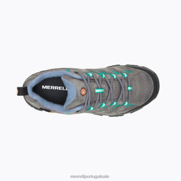 moab 3 gore-tex (j500234) Merrell mulheres 4820N882 granito/marinho sapato