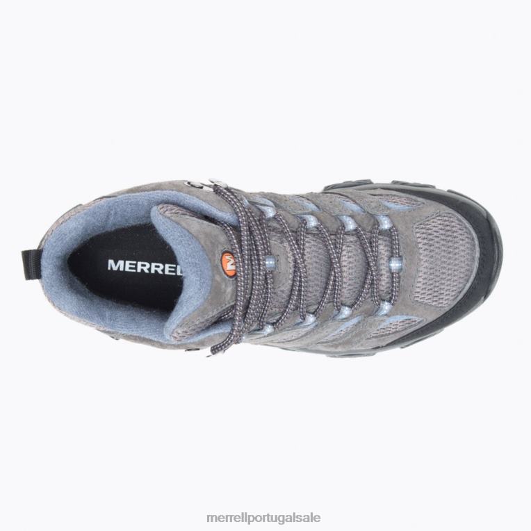 moab 3 meio à prova d'água (j500162) Merrell mulheres 4820N1034 granito sapato