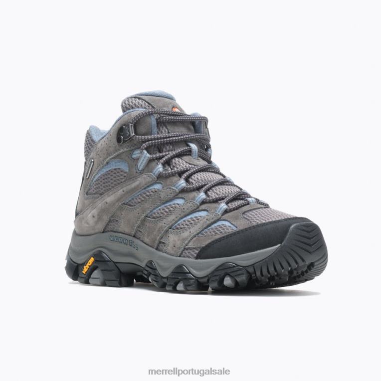 moab 3 meio à prova d'água (j500162) Merrell mulheres 4820N1034 granito sapato