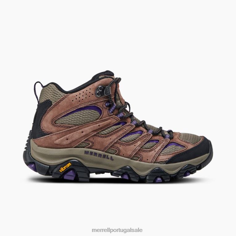 moab 3 mid (j035870) Merrell mulheres 4820N1036 samambaia/roxo sapato
