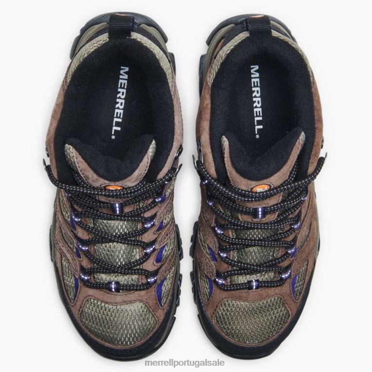 moab 3 mid (j035870) Merrell mulheres 4820N1036 samambaia/roxo sapato