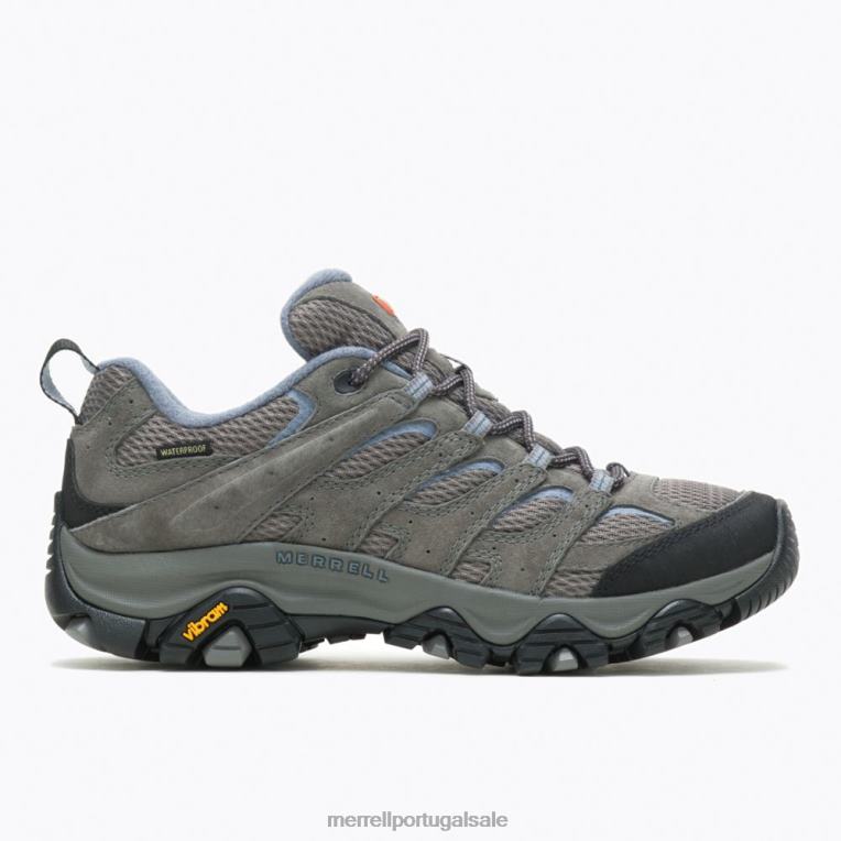 moab 3 à prova d'água (j500160) Merrell mulheres 4820N1027 granito sapato