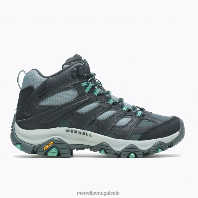 moab 3 termo à prova d'água de largura larga (j036650w) Merrell mulheres 4820N1147 pedra/jade sapato