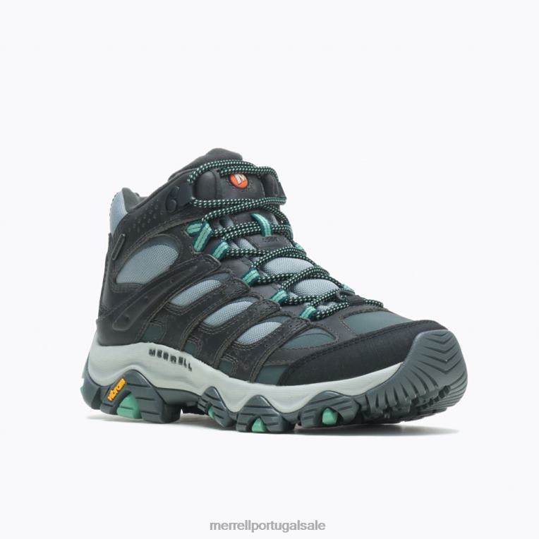 moab 3 termo à prova d'água de largura larga (j036650w) Merrell mulheres 4820N1147 pedra/jade sapato