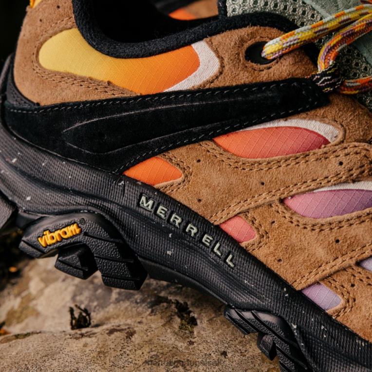 moab 3 x largura larga de caminhantes improváveis ​​(j499996w) Merrell mulheres 4820N1276 multi sapato