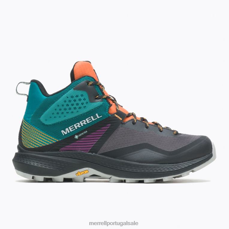 mqm 3 mid gore-tex (j135528) Merrell mulheres 4820N1167 tangerina/petróleo sapato