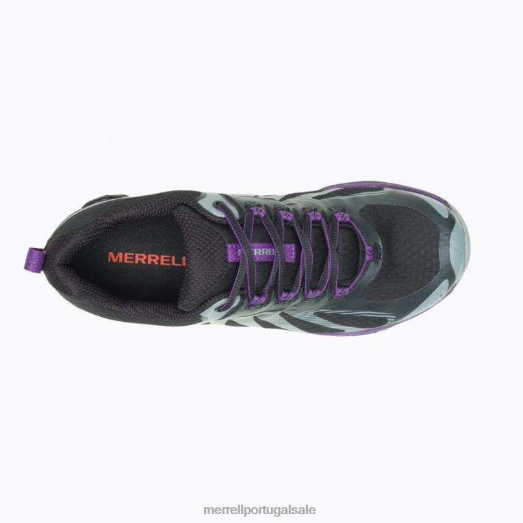 sirene edge 3 à prova d'água (j034450) Merrell mulheres 4820N1063 preto sapato