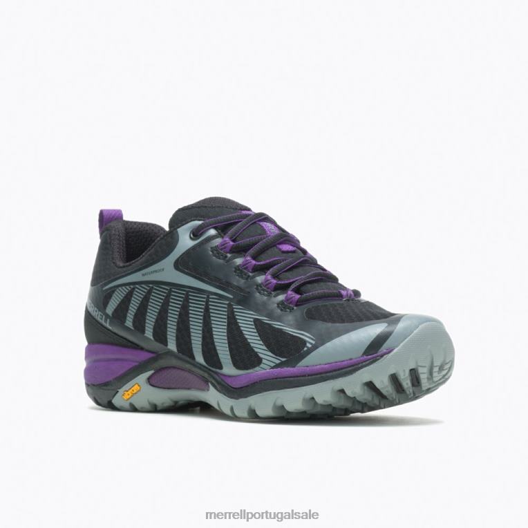 sirene edge 3 à prova d'água (j034450) Merrell mulheres 4820N1063 preto sapato