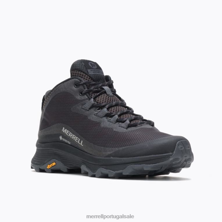velocidade moab meio gore-tex (j067174) Merrell mulheres 4820N877 preto/asfalto sapato