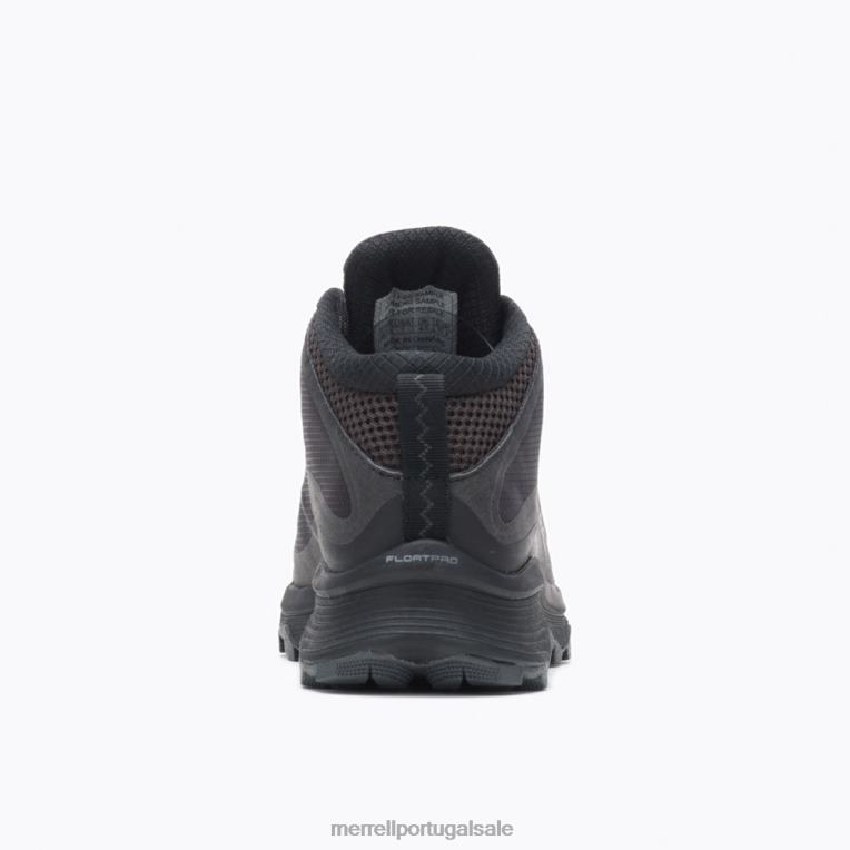 velocidade moab meio gore-tex (j067174) Merrell mulheres 4820N877 preto/asfalto sapato