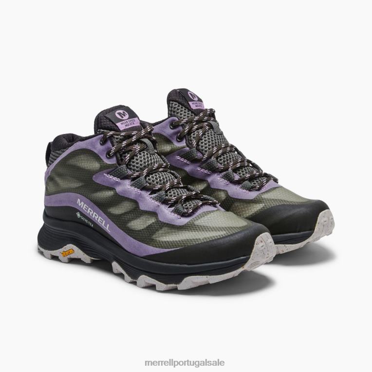velocidade moab meio gore-tex (j135416) Merrell mulheres 4820N880 líquen sapato