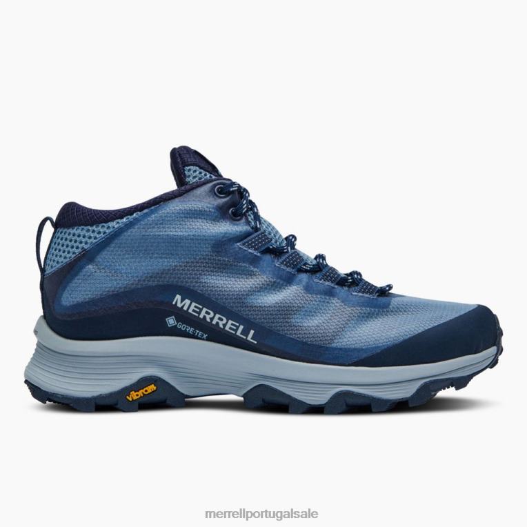 velocidade moab meio gore-tex (j135418) Merrell mulheres 4820N879 marinha sapato