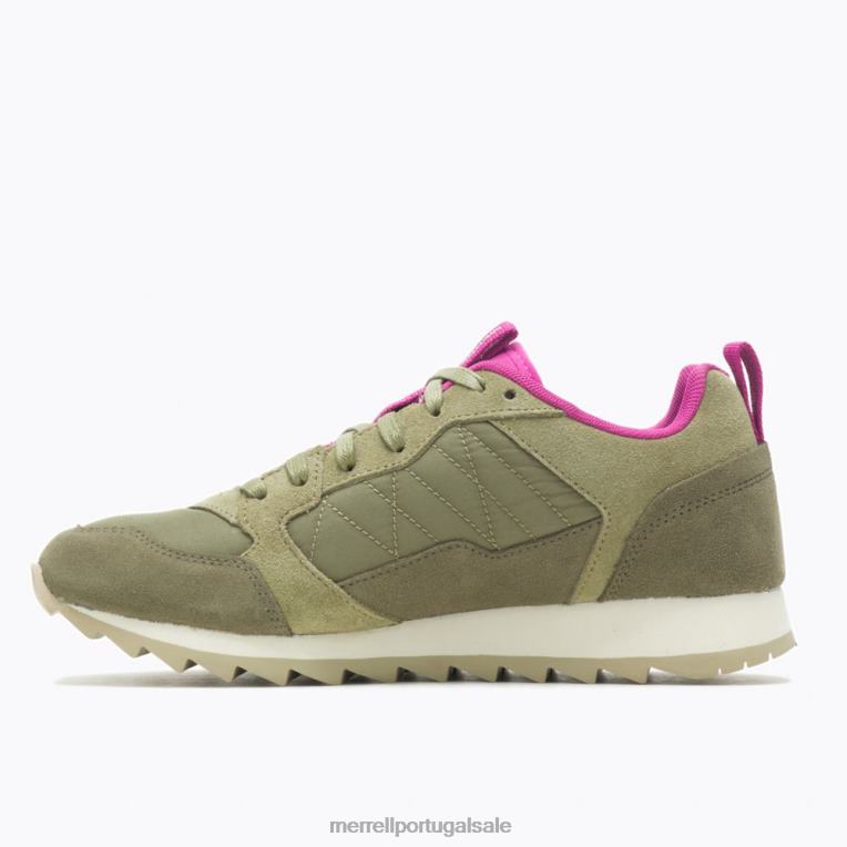 tênis alpino (j005180) Merrell mulheres 4820N852 oliva/fúcsia sapato