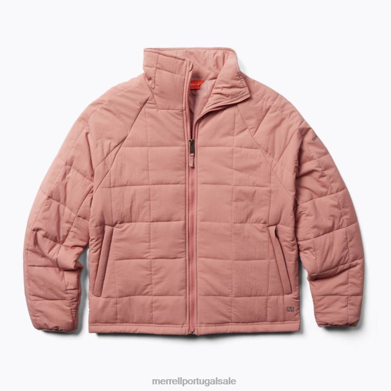 jaqueta isolada para terreno (jwf26547-627) Merrell mulheres 4820N1323 cinza rosa roupas