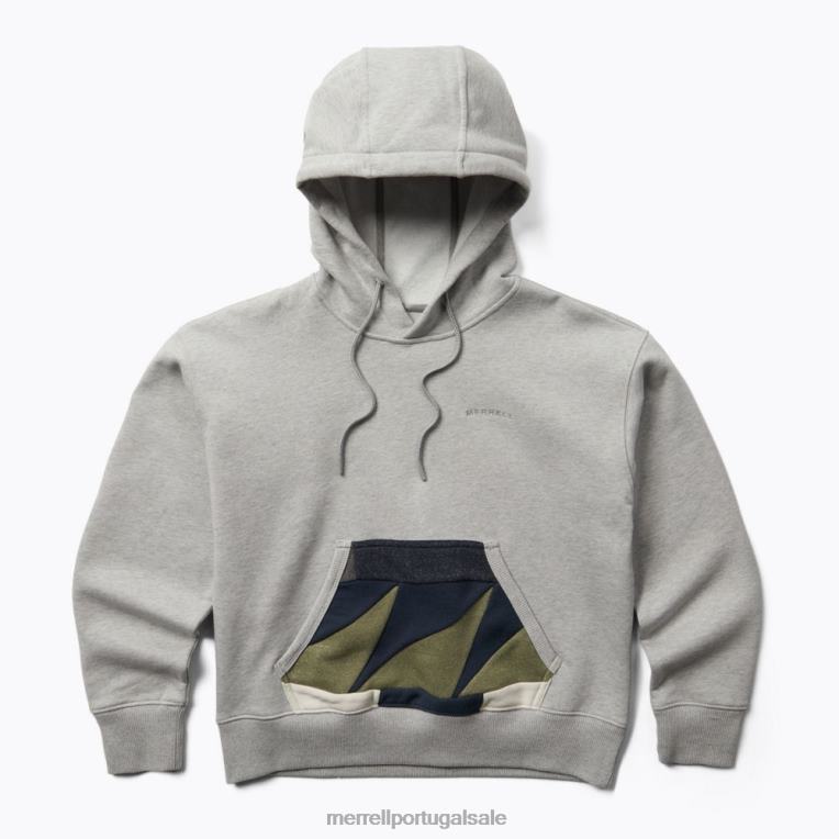 pulôver de sucata com capuz (jws26642-050) Merrell mulheres 4820N1241 urze cinza roupas