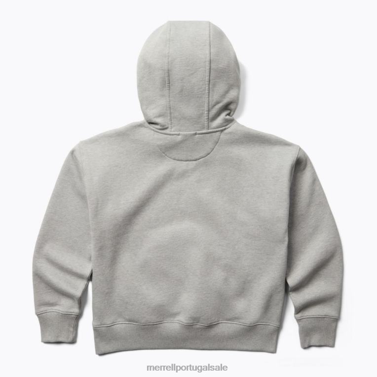 pulôver de sucata com capuz (jws26642-050) Merrell mulheres 4820N1241 urze cinza roupas