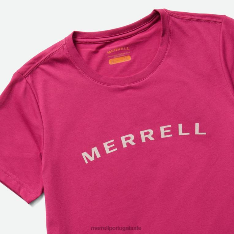 camiseta de manga curta com logomarca (jws26368-625) Merrell mulheres 4820N1300 flor de cacto roupas