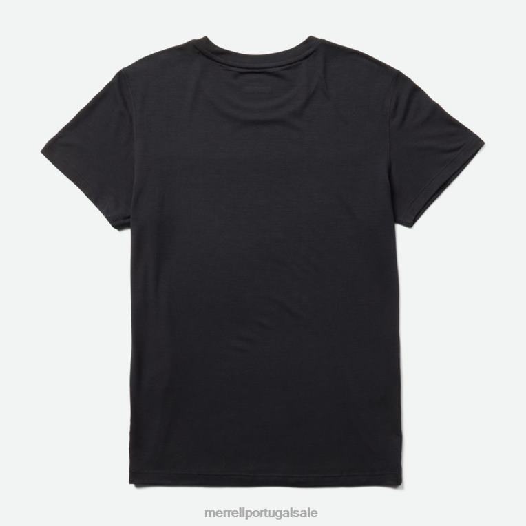 camiseta para o dia a dia com tencel (jws26442-010) Merrell mulheres 4820N1002 preto roupas