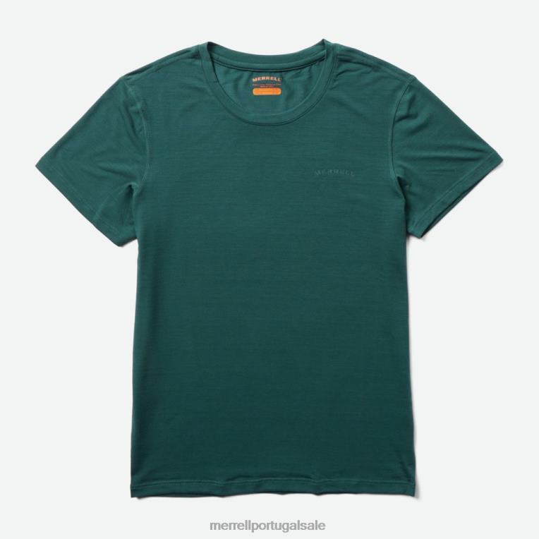 camiseta para o dia a dia com tencel (jws26442-325) Merrell mulheres 4820N999 musgo marinho roupas