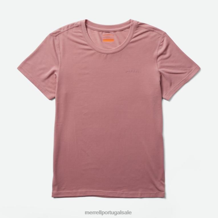 camiseta para o dia a dia com tencel (jws26442-627) Merrell mulheres 4820N997 cinza rosa roupas