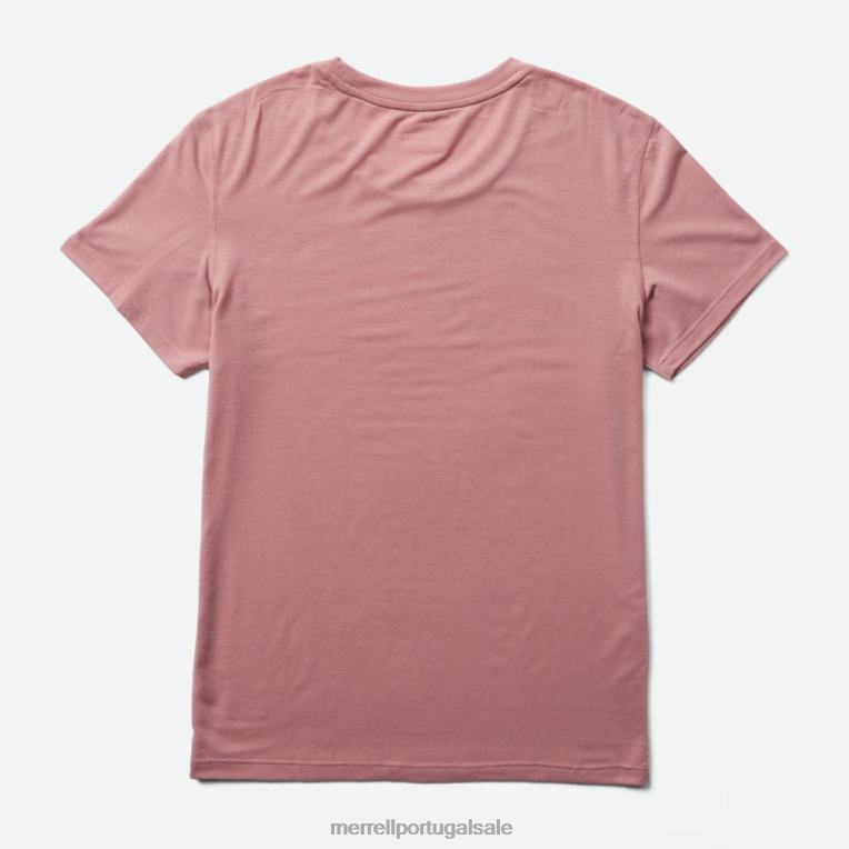 camiseta para o dia a dia com tencel (jws26442-627) Merrell mulheres 4820N997 cinza rosa roupas