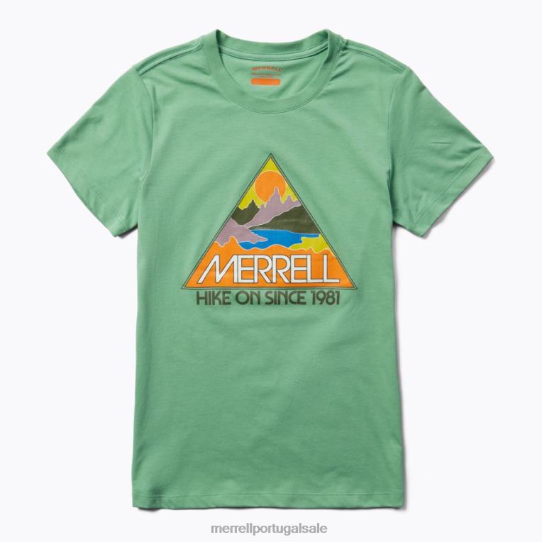 camiseta triangular (jws26825-306) Merrell mulheres 4820N1006 jade roupas