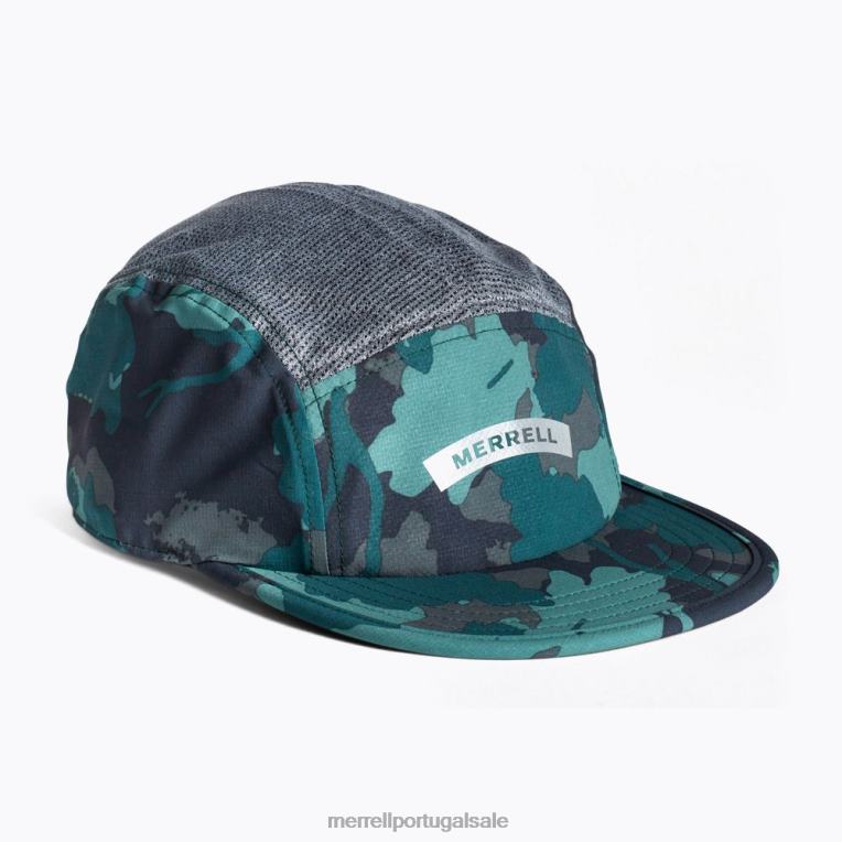 boné para corrida em trilha (jaf26640-330) Merrell unissex 4820N393 impressão de folha de musgo do mar acessórios